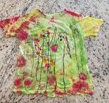 This is the finished shirt after the dye. Grandson 3 likes it!